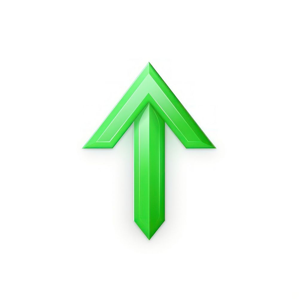 Arrow green symbol logo. AI generated Image by rawpixel.