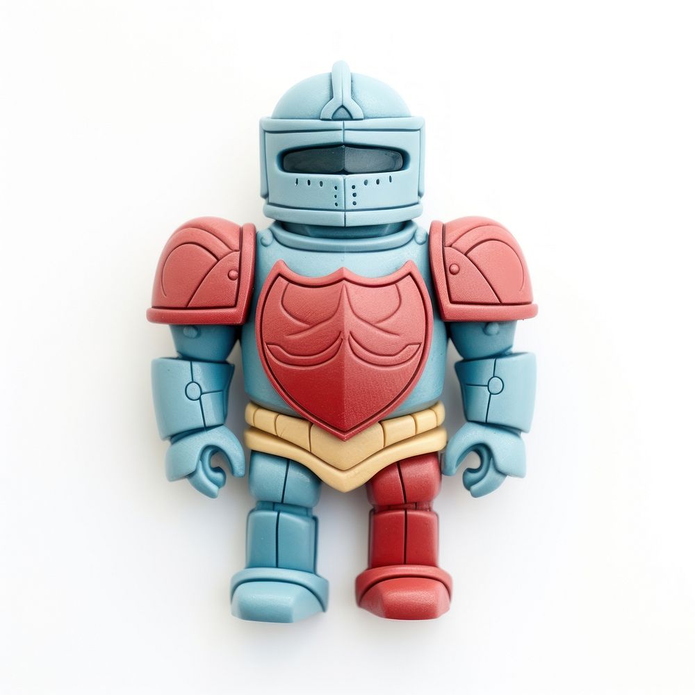 Knight robot toy representation.