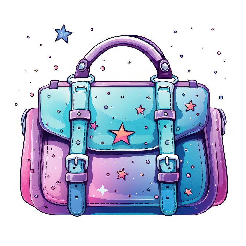 Galaxy element of bag in illustration handbag galaxy purse.