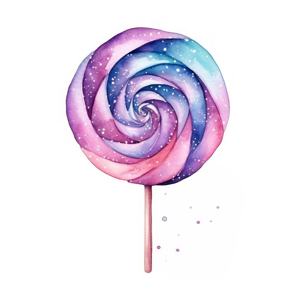 Candy in Watercolor style lollipop plant food.