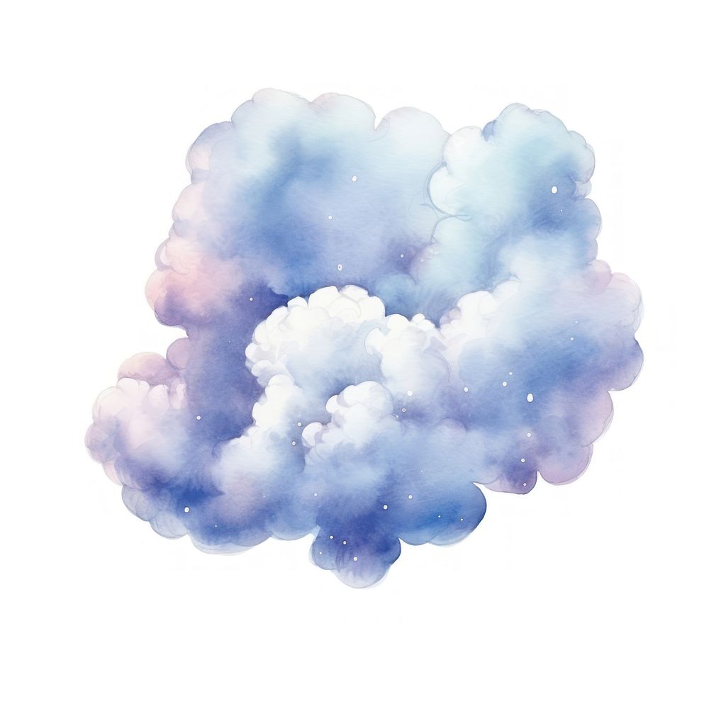 Cloud in Watercolor style backgrounds nature sky.