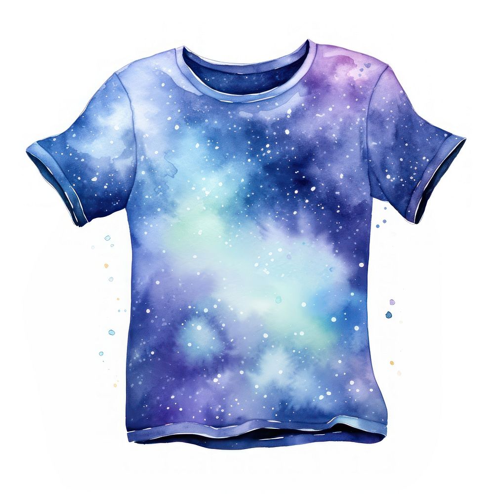 Shirt in Watercolor style t-shirt galaxy star.