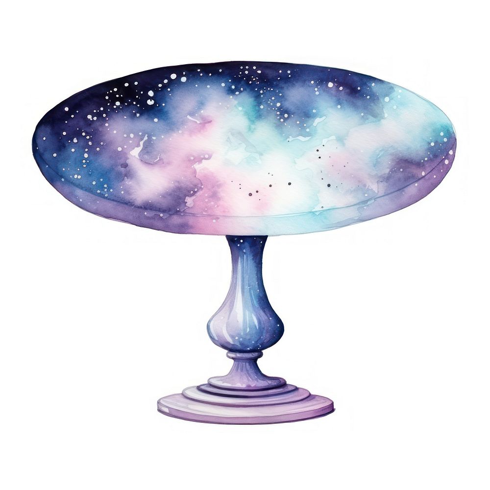 Galaxy element of table in Watercolor furniture galaxy star.