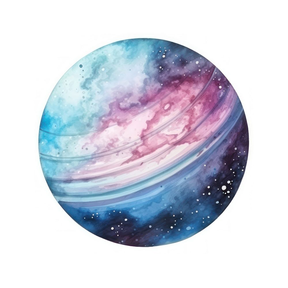 Galaxy element of planet in Water color style astronomy universe galaxy.