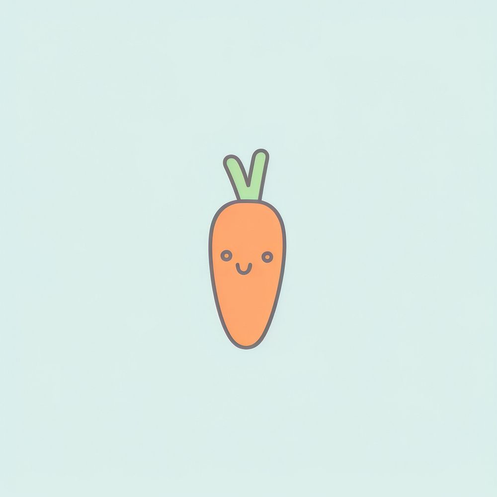 Carrot vegetable food anthropomorphic.