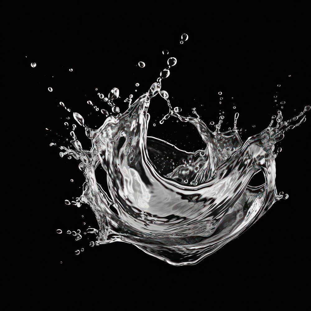 Water backgrounds black black background. | Free Photo Illustration ...