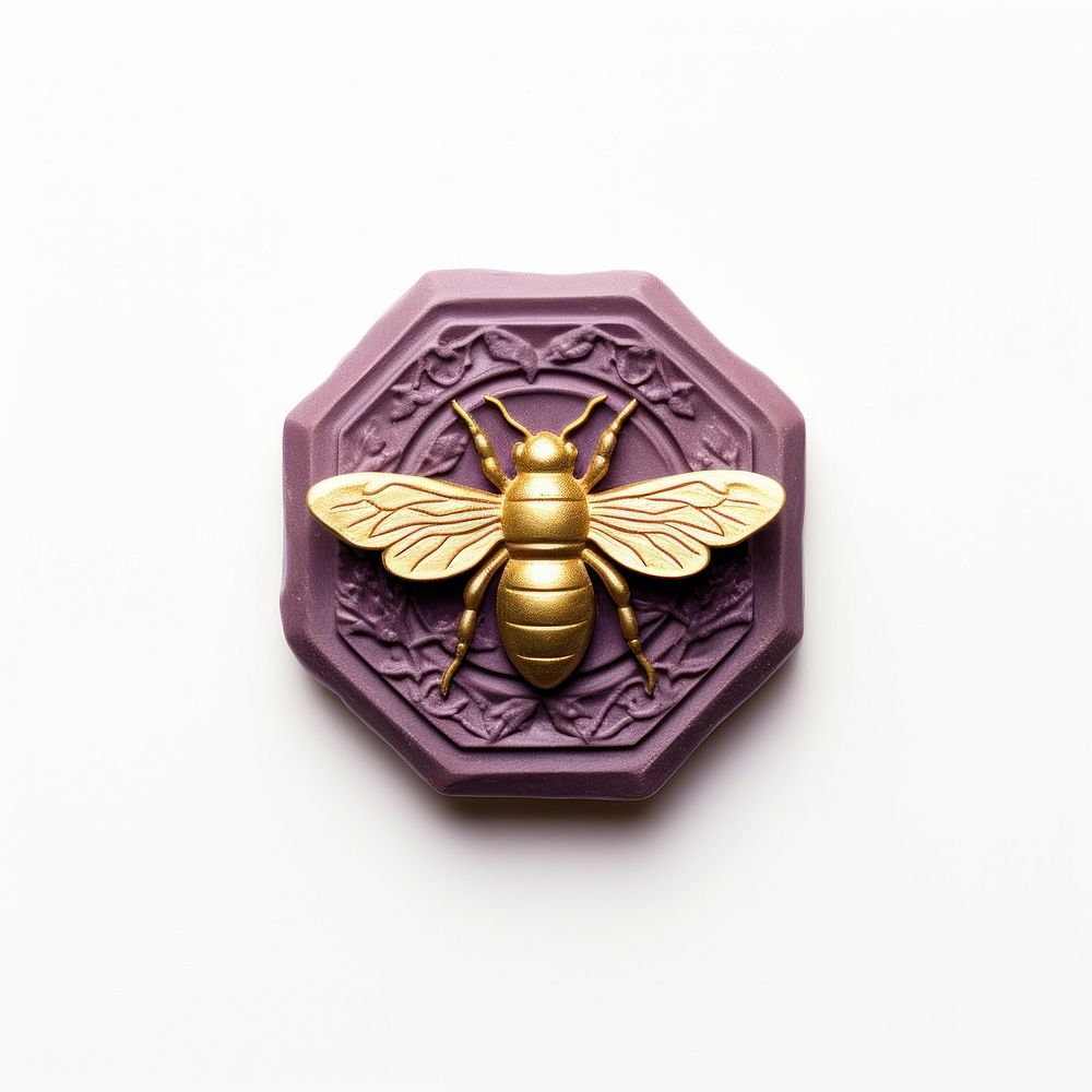 Purple insect animal bee. AI generated Image by rawpixel.
