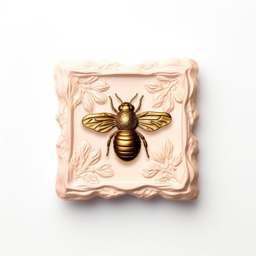 Bee animal insect white background. AI generated Image by rawpixel.