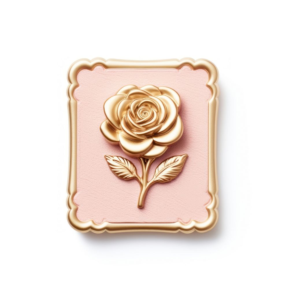 Flower rose rectangle jewelry. AI generated Image by rawpixel.