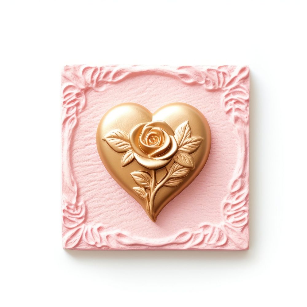Jewelry locket flower heart. AI generated Image by rawpixel.