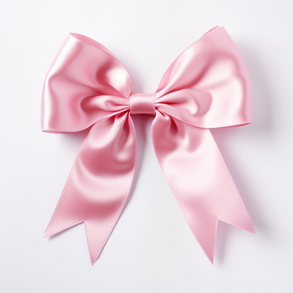 Pink bow white background celebration accessories. AI generated Image by rawpixel.