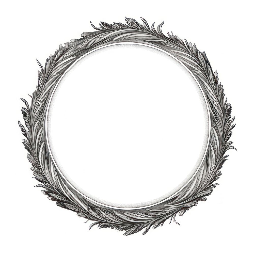 Circle frame with angle drawing sketch white background.