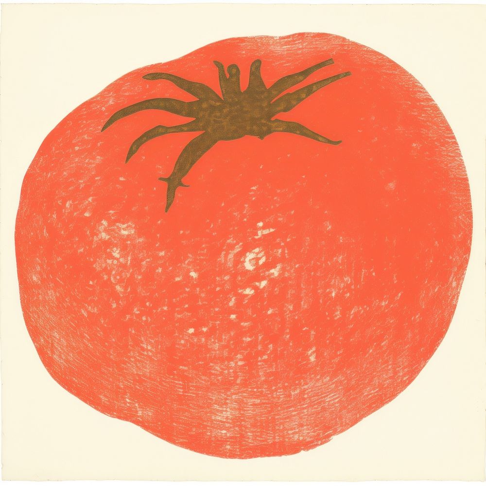 Illustration of a tomato vegetable fruit food.