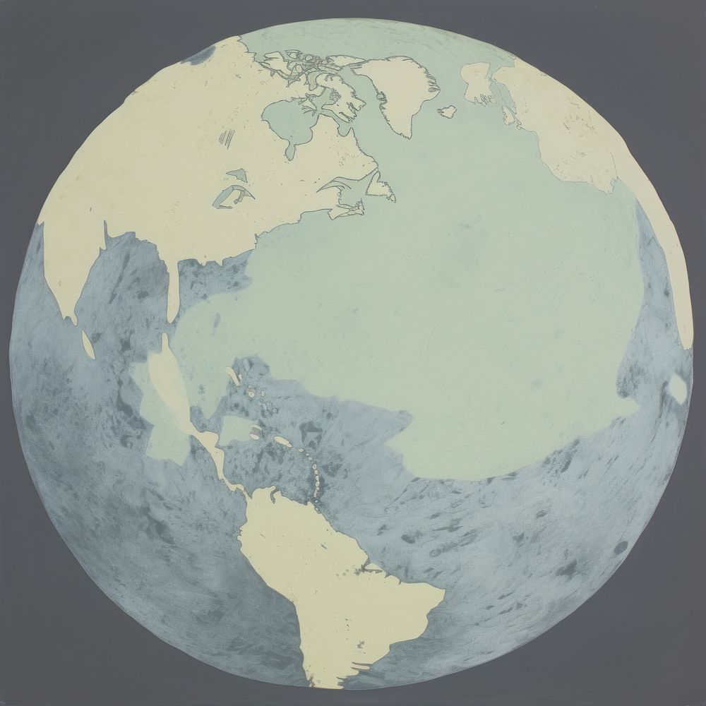 Illustration of a earth planet space globe.