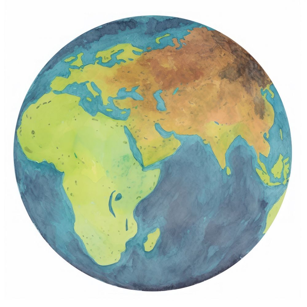 Illustration of a earth planet globe space.