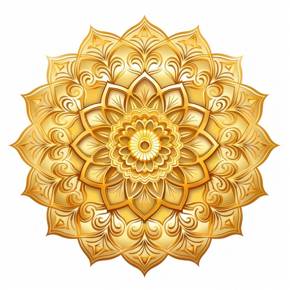 Pattern gold Mandala backgrounds. AI generated Image by rawpixel.