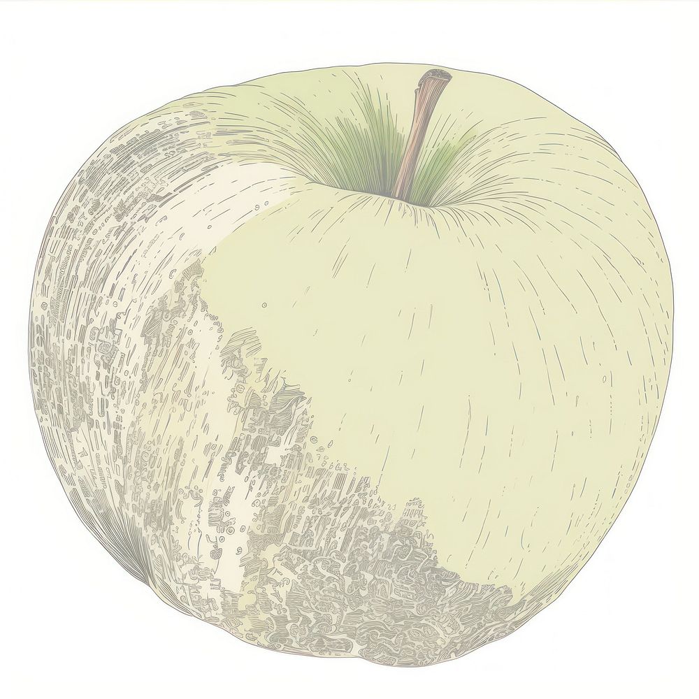 Illustration of apple fruit plant food.