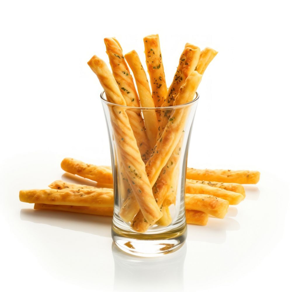 Bread sticks food snack glass. AI generated Image by rawpixel.