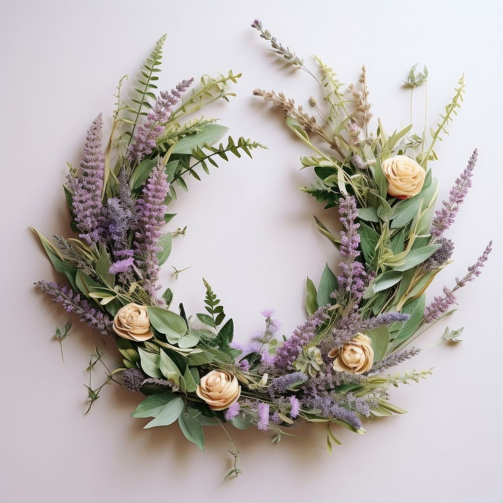 Wreath lavender craft sage.