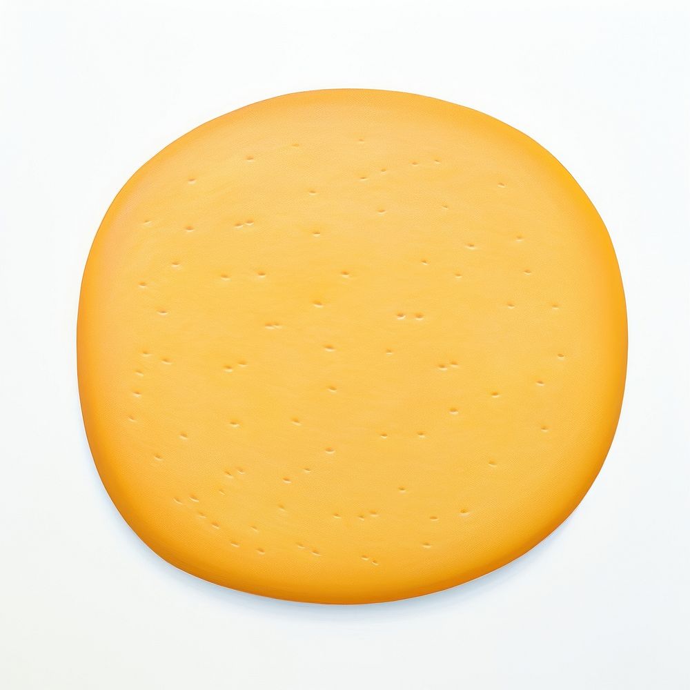 Surrealistic painting of biscuit food white background simplicity.