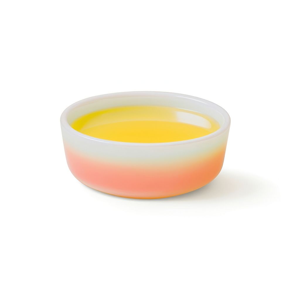 Surrealistic painting of soup bowl white background refreshment.