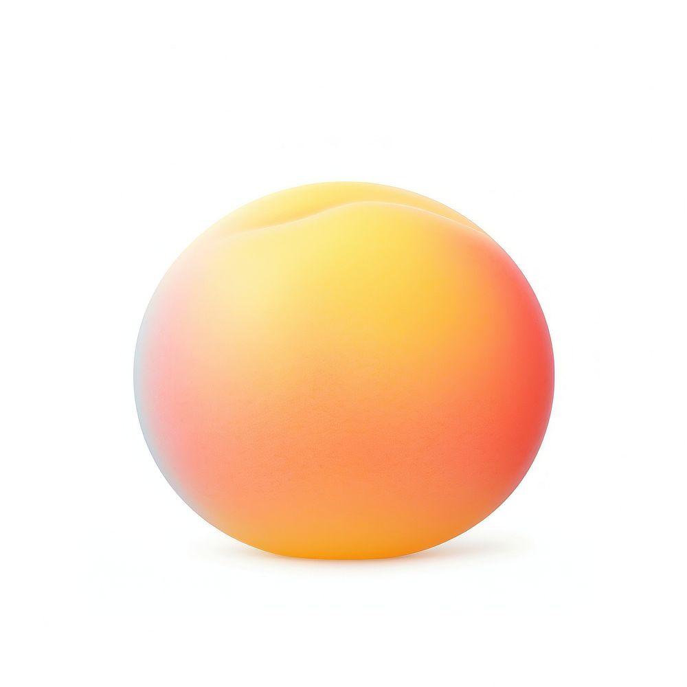 Surrealistic painting of peach egg white background simplicity.