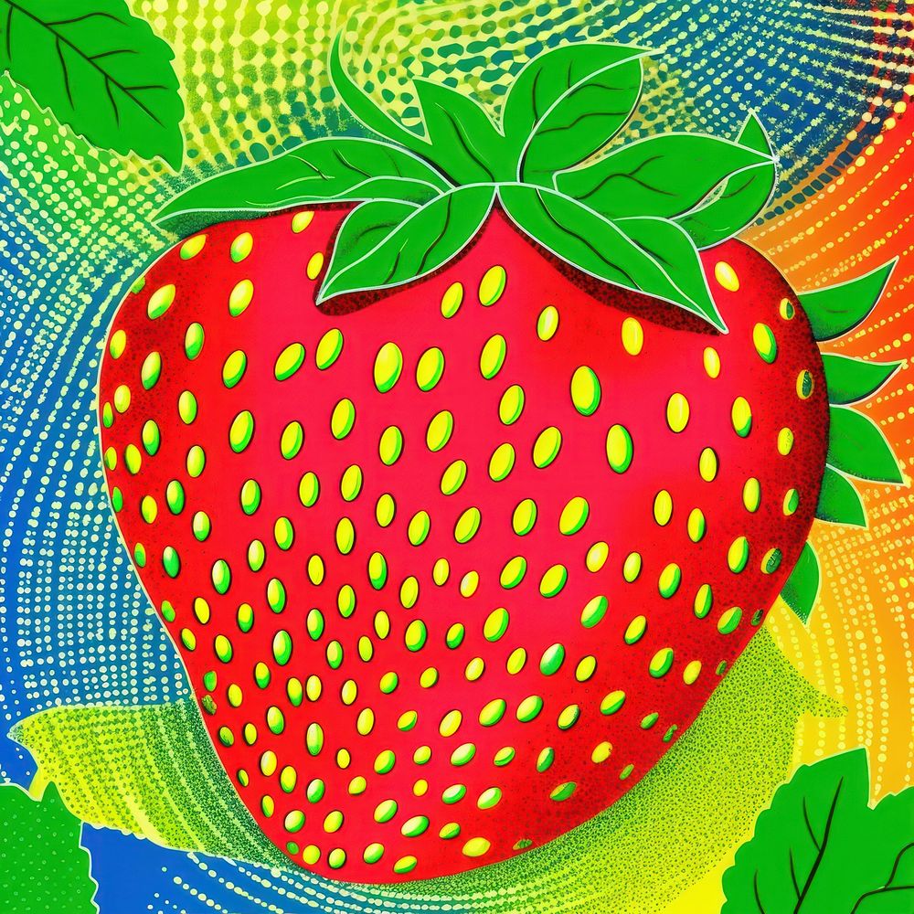 Comic of strawberry backgrounds fruit plant.