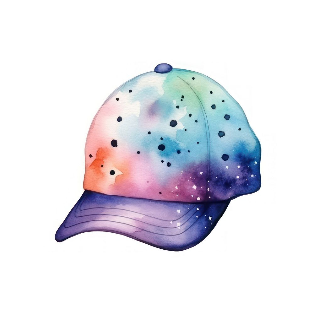 Hat in Watercolor style white background creativity headgear.