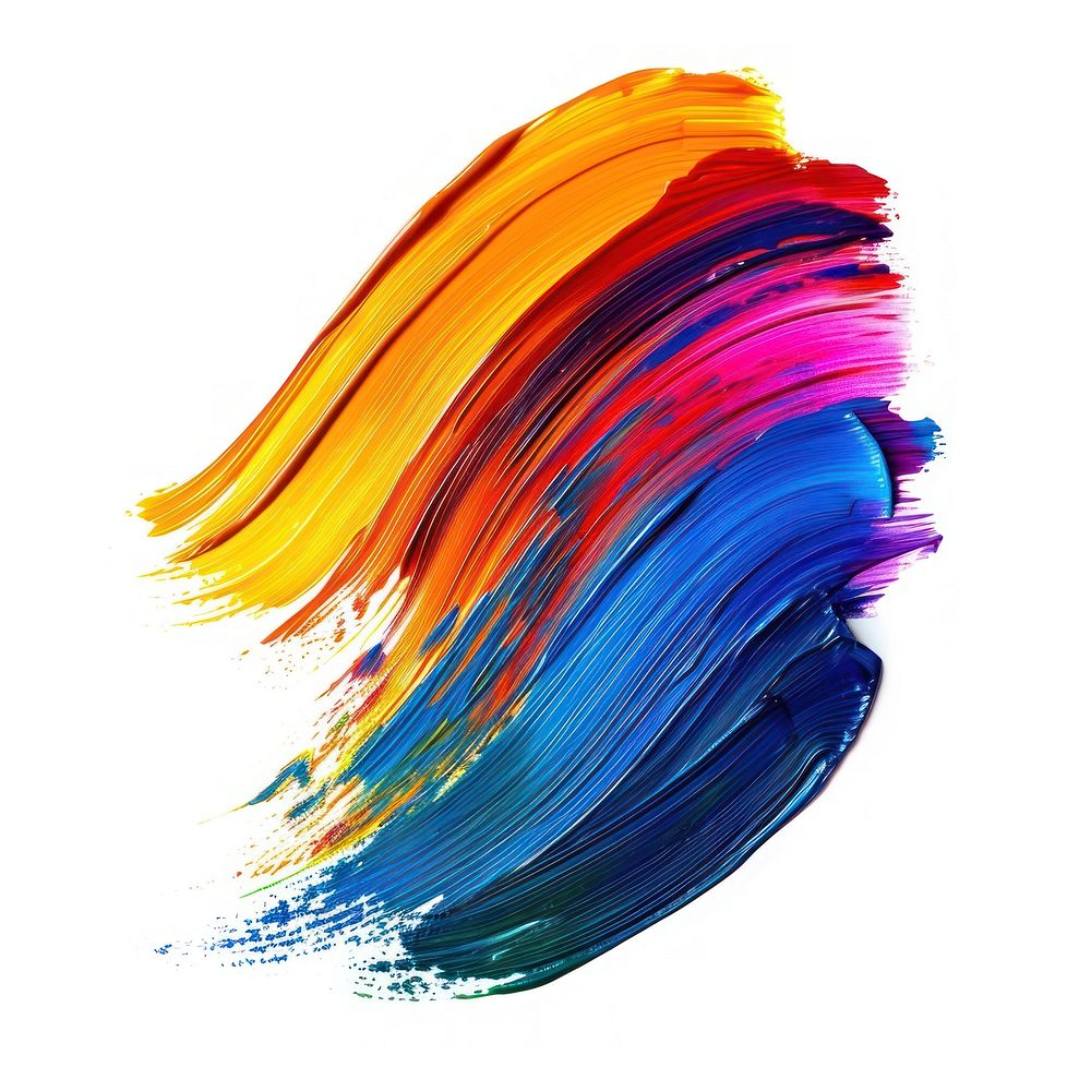 Abstract colorful tone brush stroke backgrounds paint white background.
