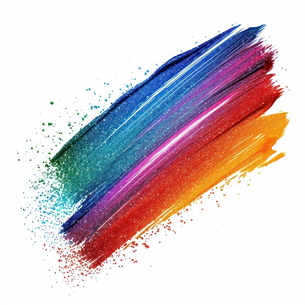 Paint Rainbow brush stroke backgrounds white background creativity.