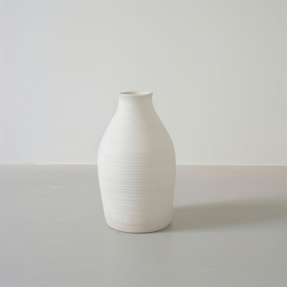 Vase post-modern porcelain pottery white.