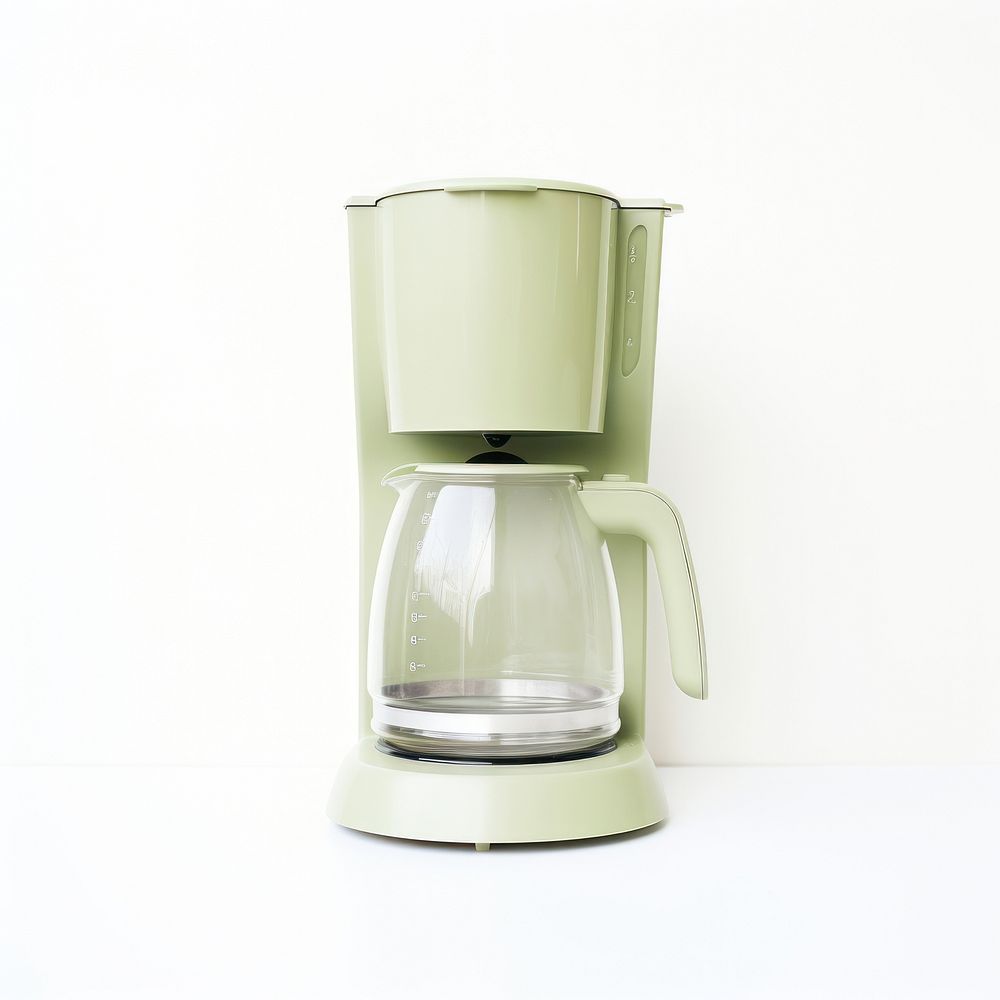 A minimal green coffee maker appliance mixer cup.