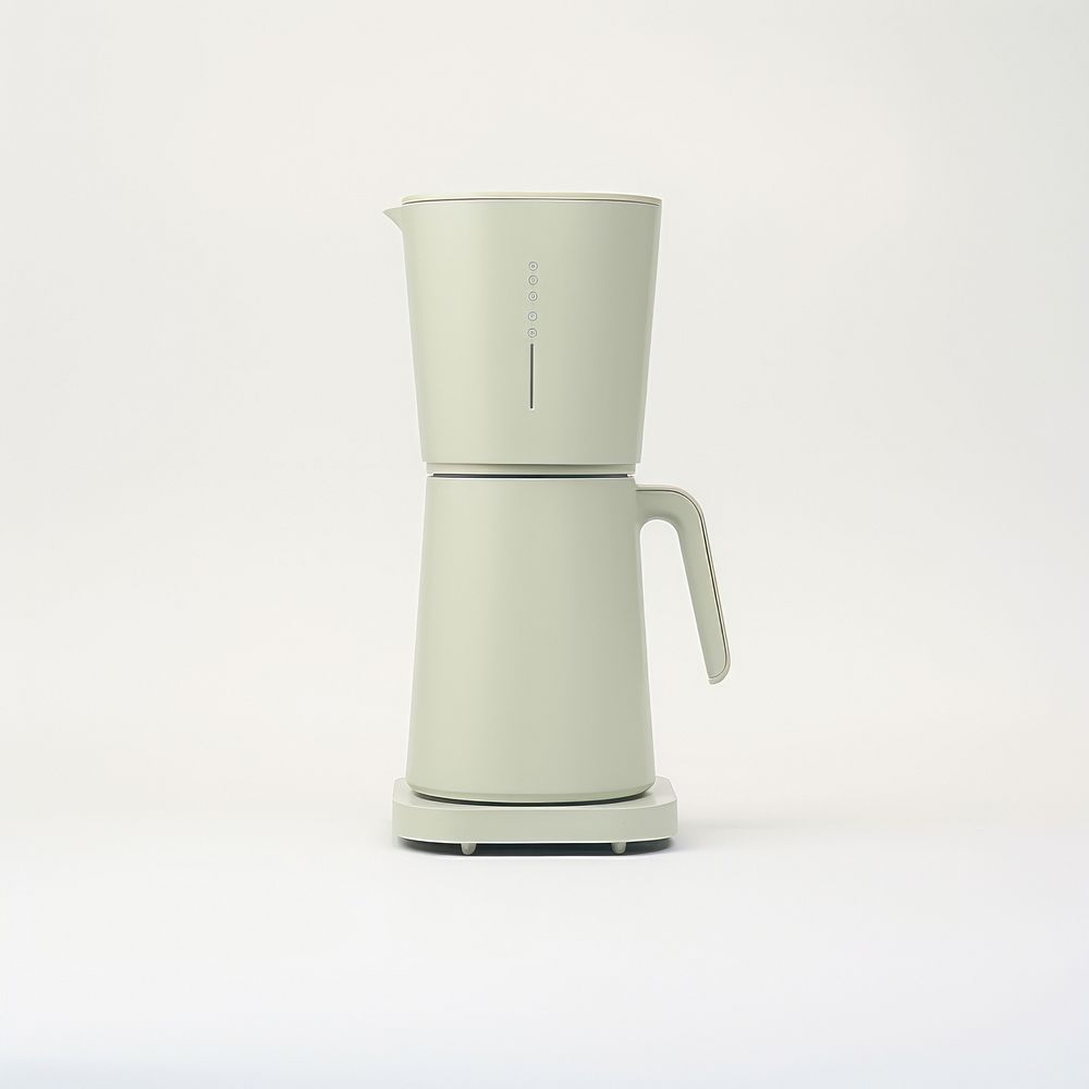 A minimal green coffee maker mixer cup mug.