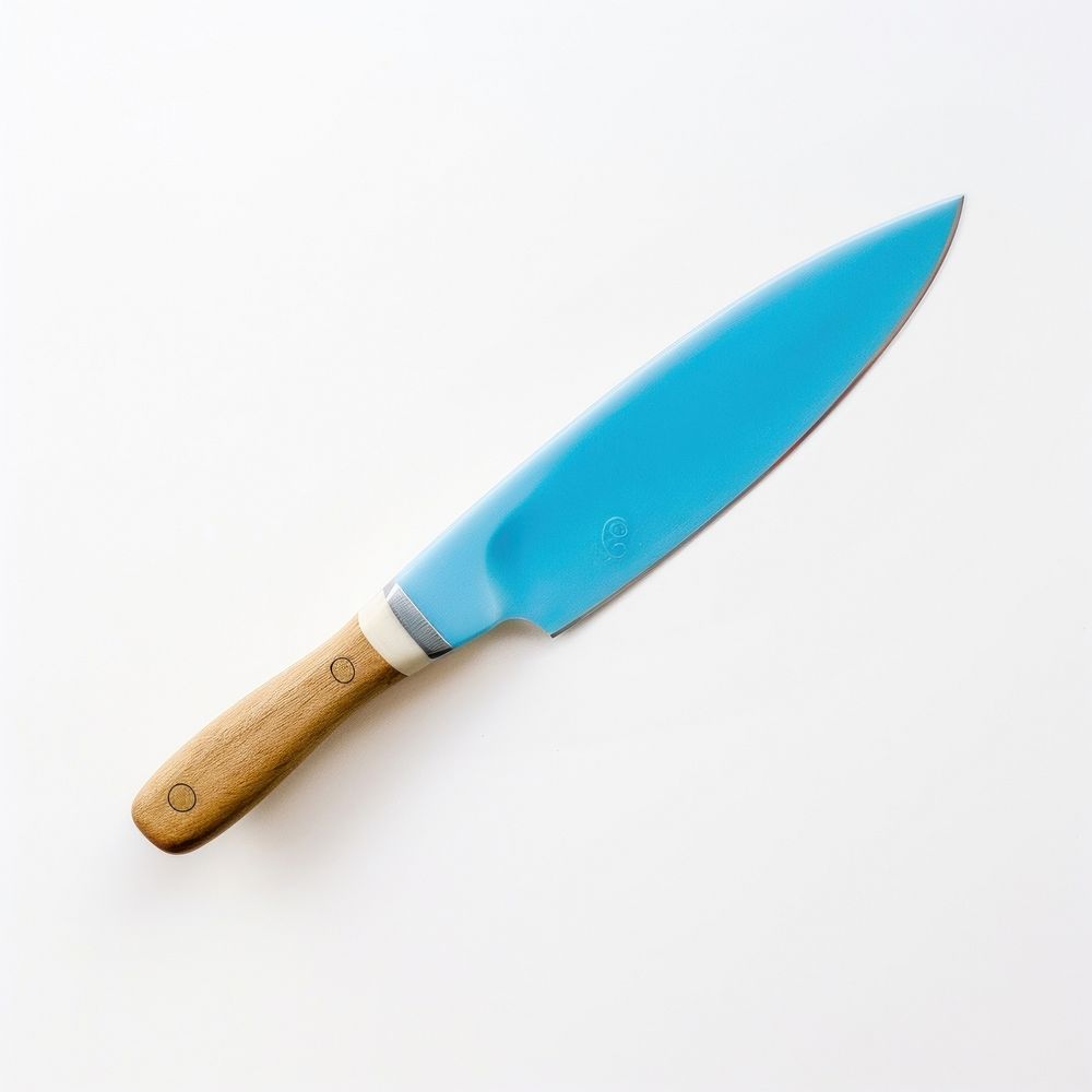 Babyblue ceramic knife weapon dagger blade.
