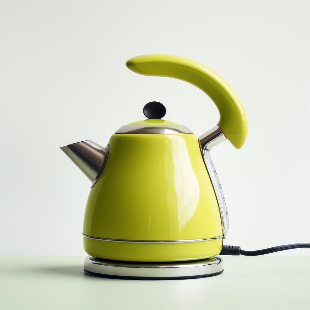 A lime green minimal gelectric kettle electricity technology appliance.