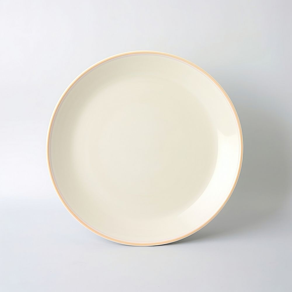 A pastel color plate porcelain bowl white background.
