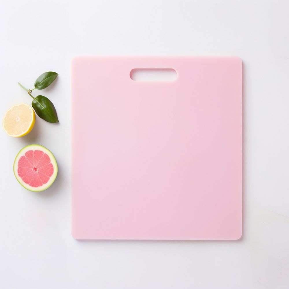 Chopping board fruit food white background.