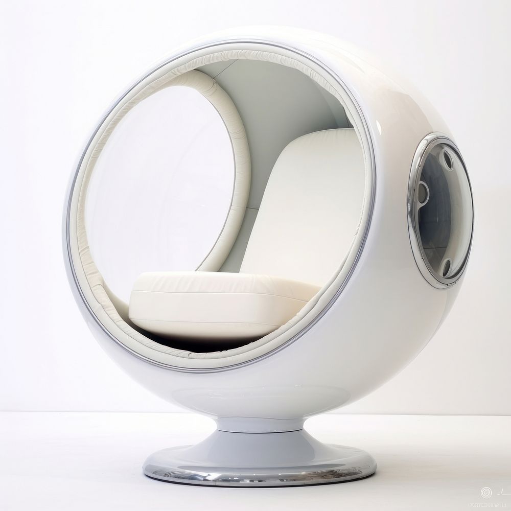 Space age chair furniture technology appliance.