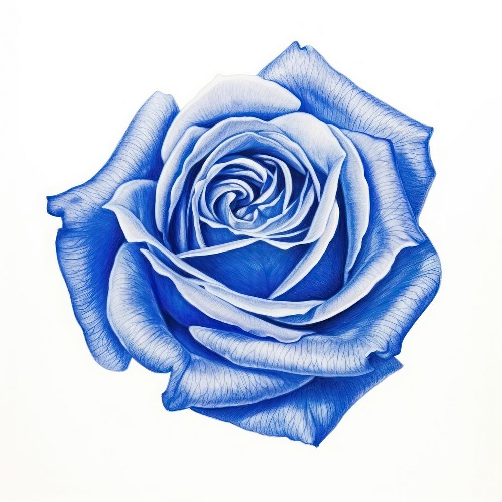 Drawing rose flower sketch petal.