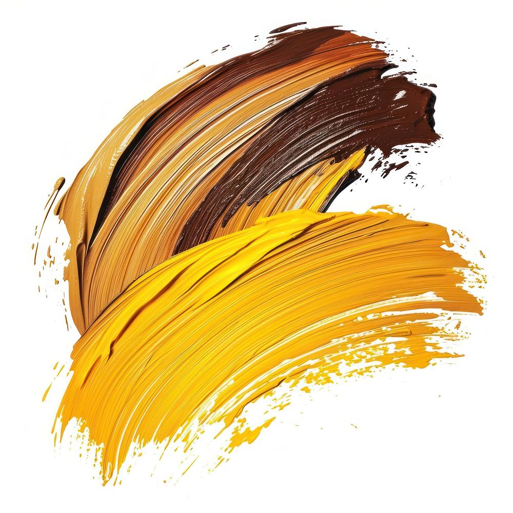 Scribble brush stroke backgrounds yellow paint.