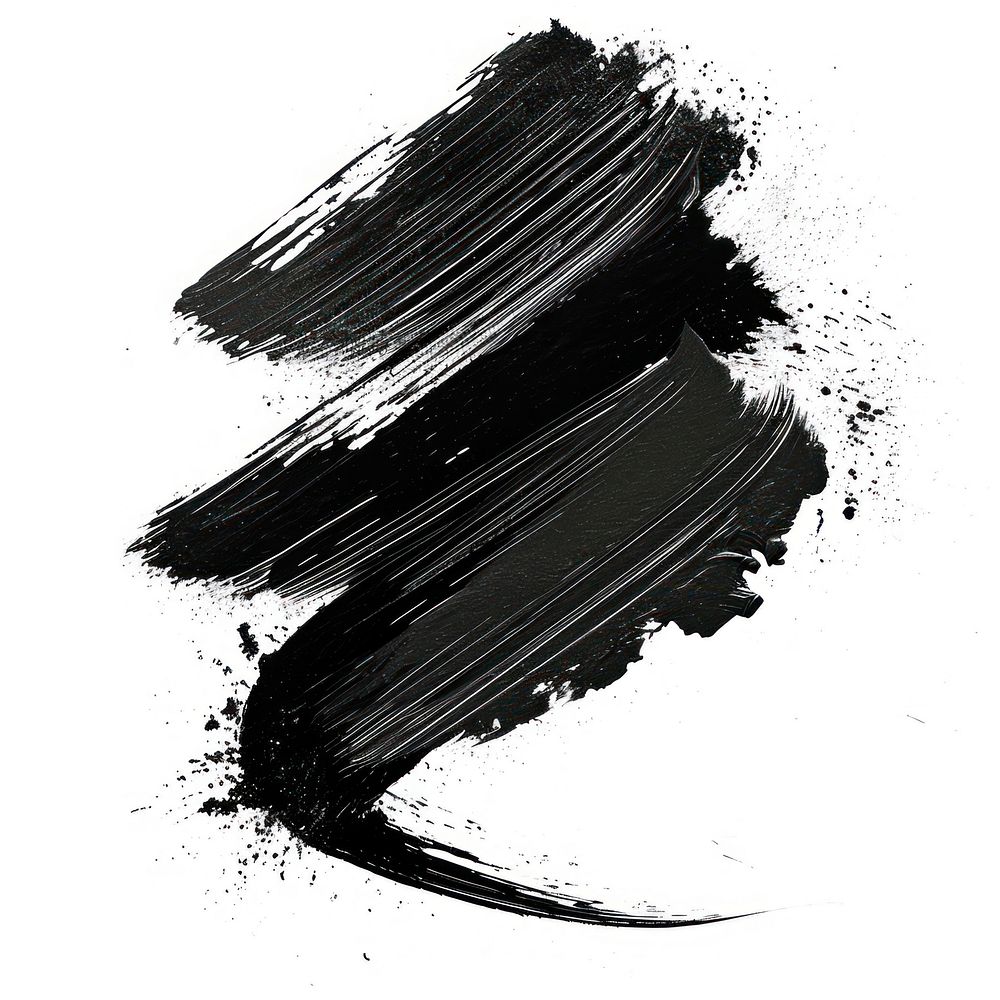 Scribble shape brush stroke backgrounds black paint.