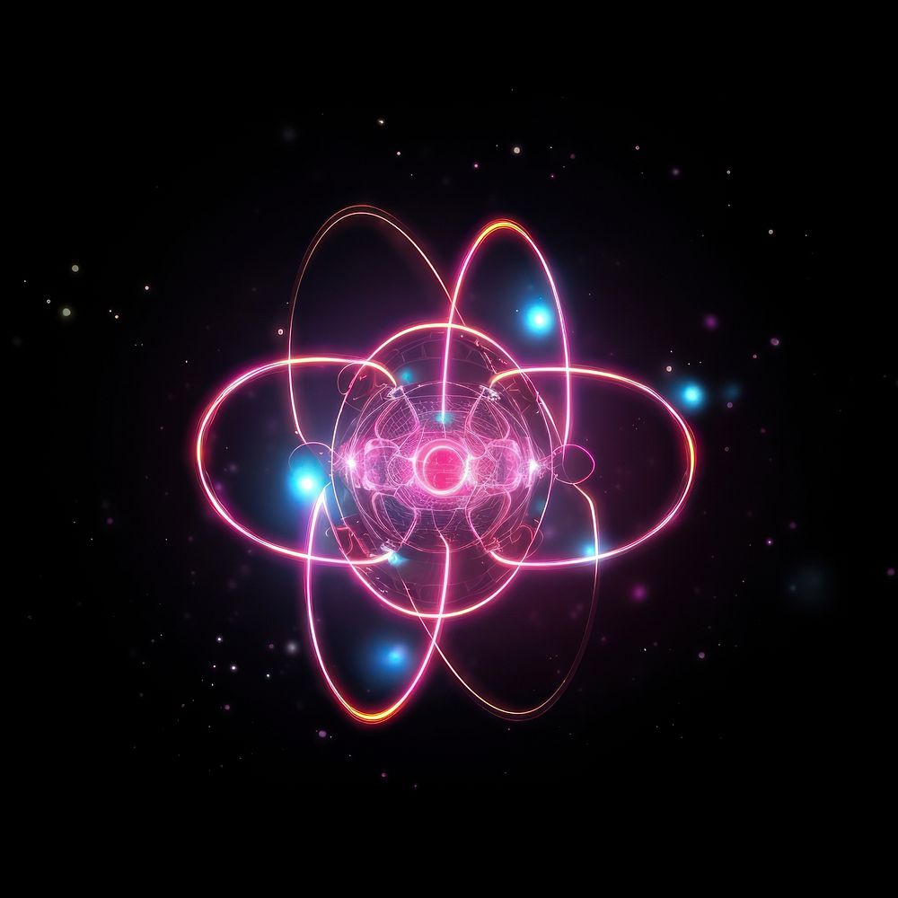 Atom technology universe pattern.