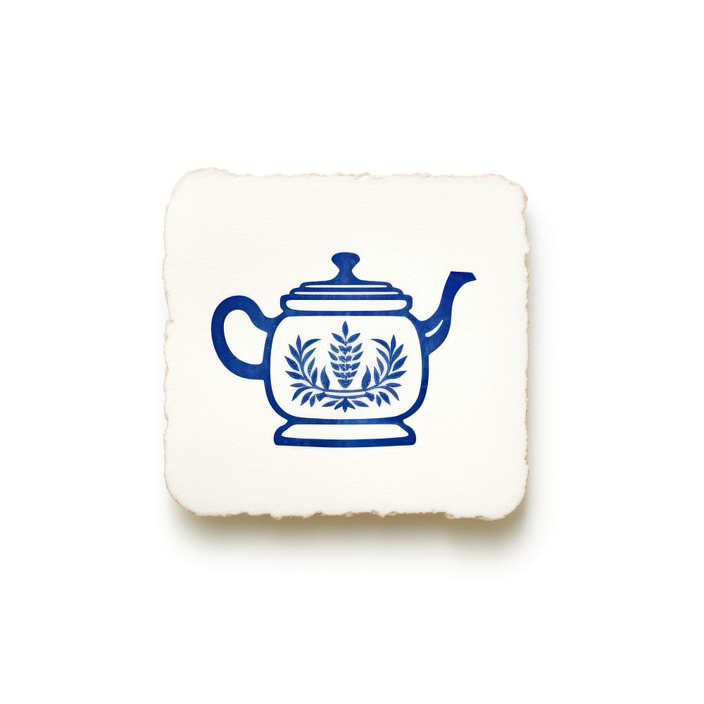 Porcelain rectangle teapot kettle. AI generated Image by rawpixel.