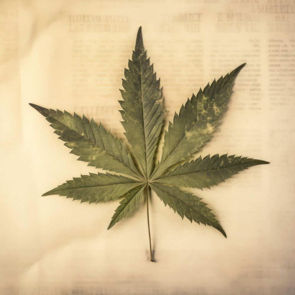 Herbs leaf cannabis plant.