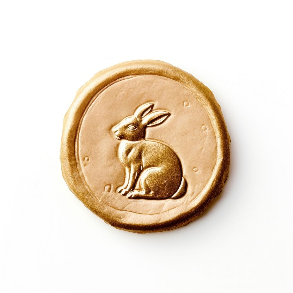 Cute rabbit white background representation accessories. AI generated Image by rawpixel.