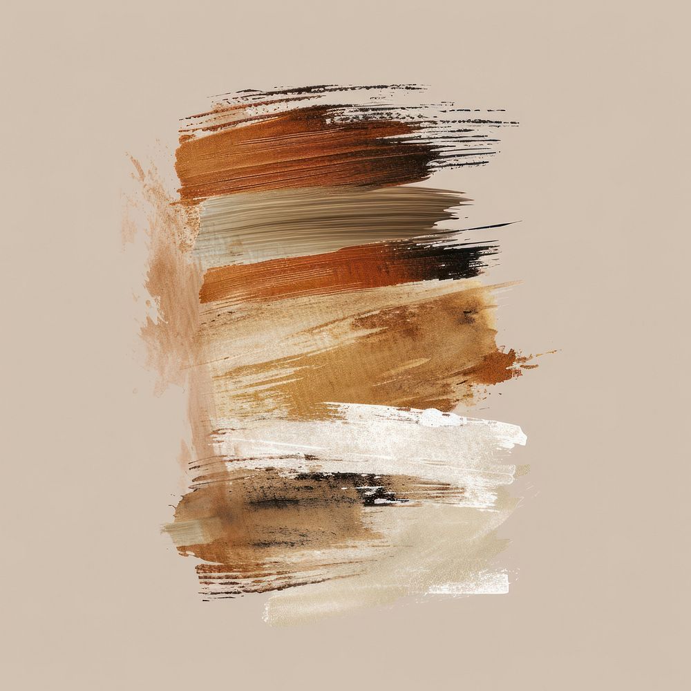 Brown brush stroke backgrounds abstract collage.