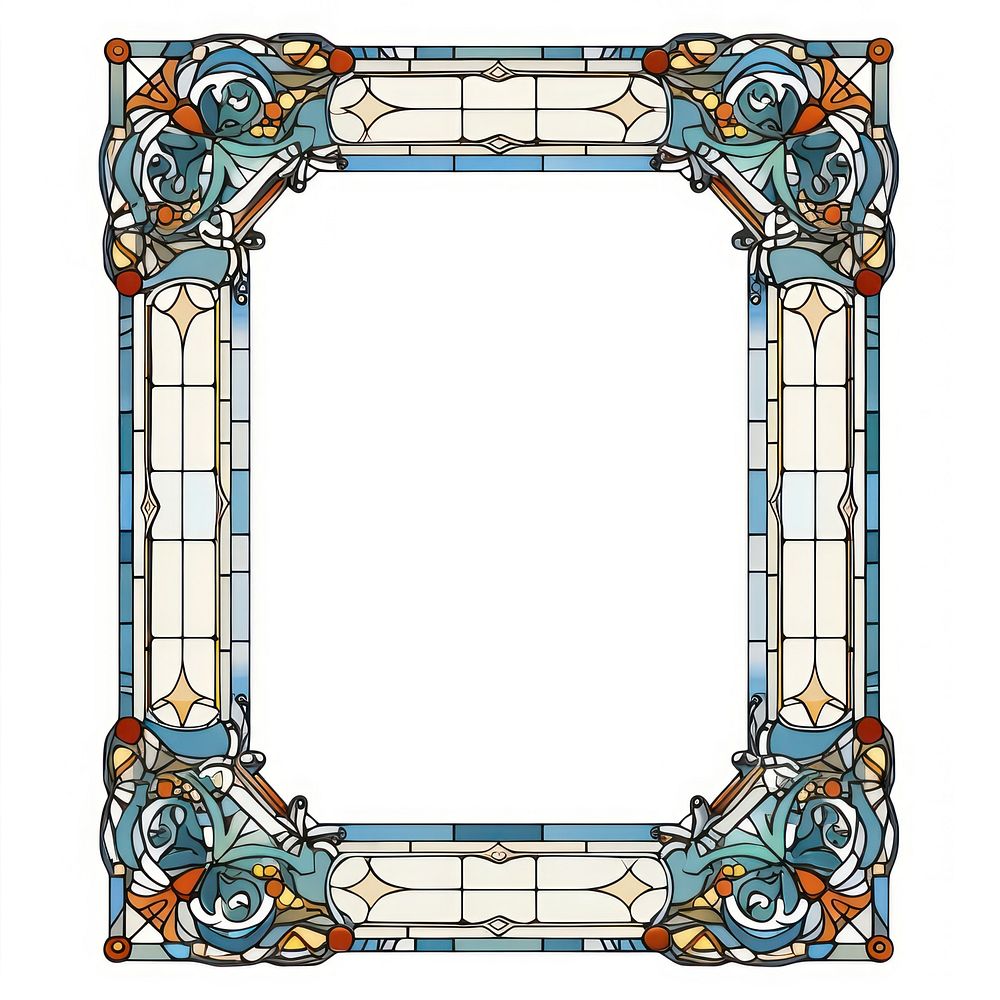 Arch art nouveau frame architecture backgrounds glass.