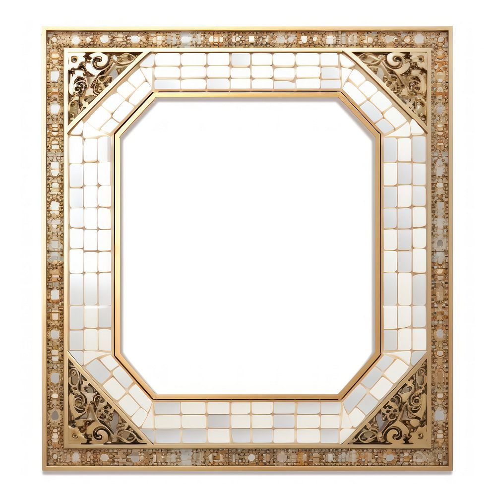 Arch frame gold white background architecture.
