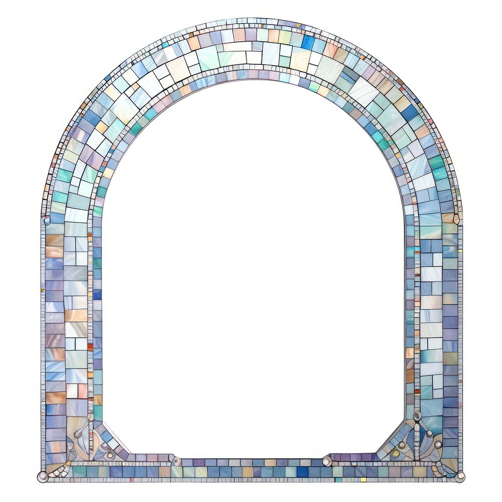 Arch architecture mosaic art.