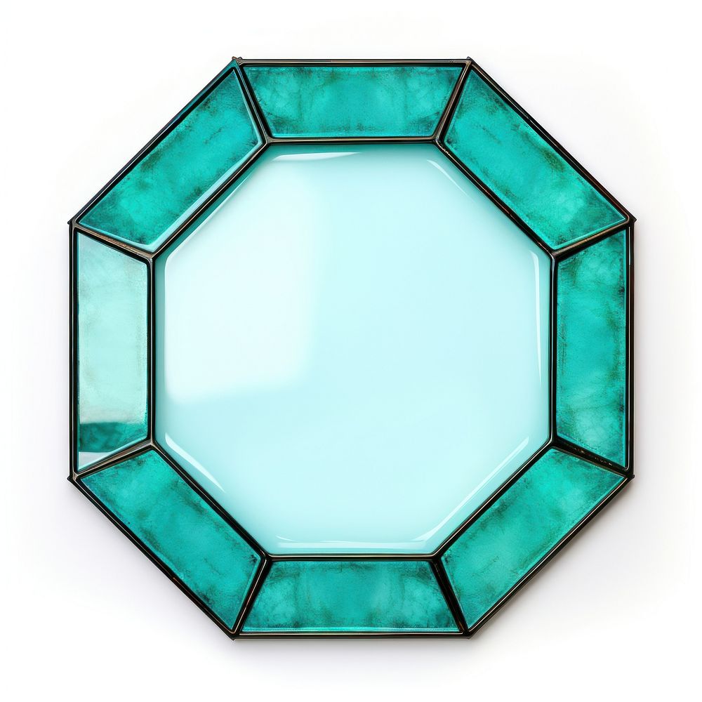 Octagon turquoise gemstone jewelry.